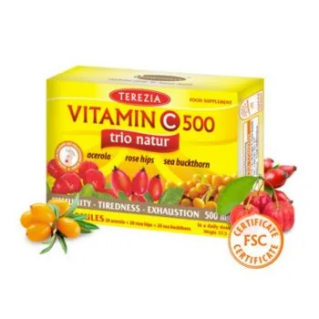 La vita pharmacy georgia constantinou limassol cyprus product Terezia Vitamin C 500mg Trio Natur, 60 Capsules