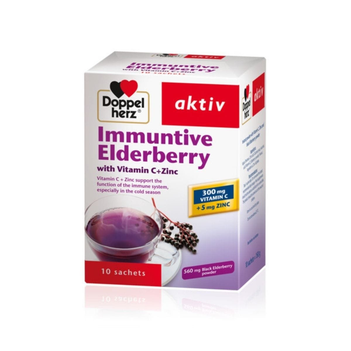 La vita pharmacy georgia constantinou limassol Cyprus product Doppelherz Aktiv Immuntive Elderberry, 10 Sachets