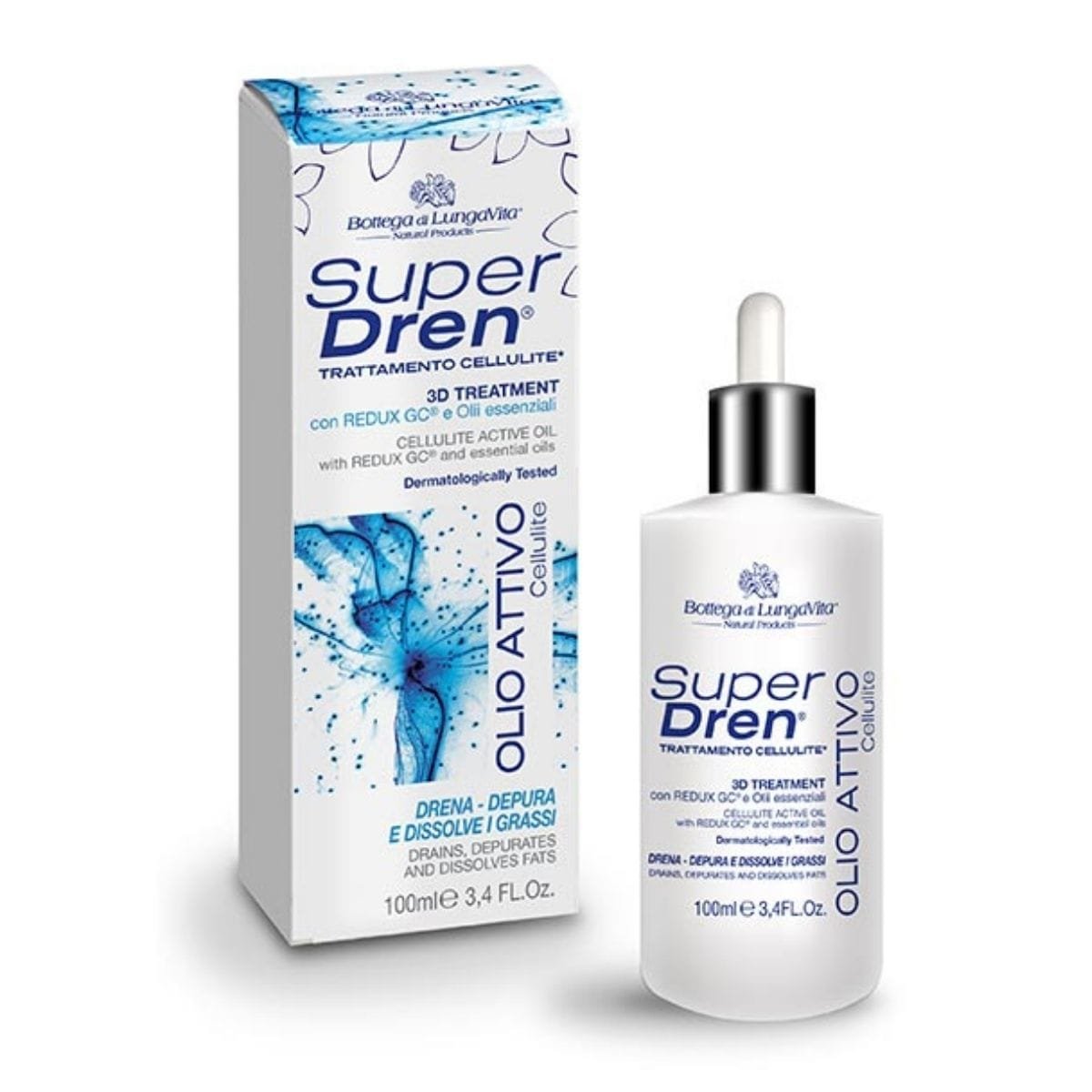 La vita pharmacy georgia constantinou limassol Cyprus product Bottega di Lungavita Super Dren Cellulite Active Oil 100ml