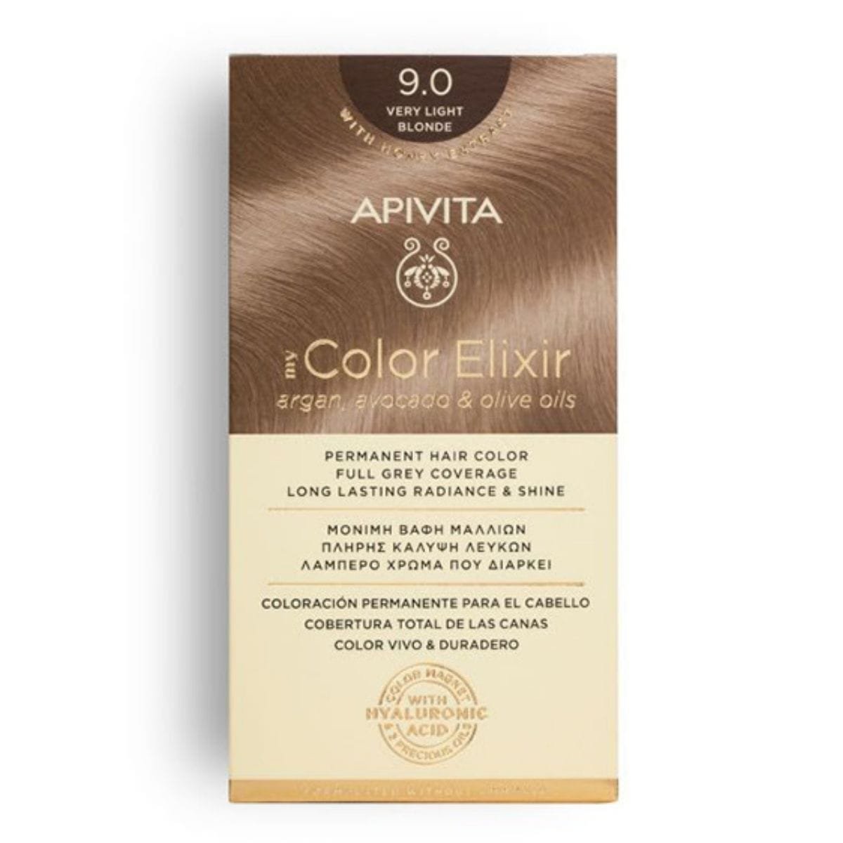 La vita pharmacy georgia constantinou limassol Cyprus product Apivita My Color Elixir 9.0 Very Light Blonde Permanent Hair Color 50ml