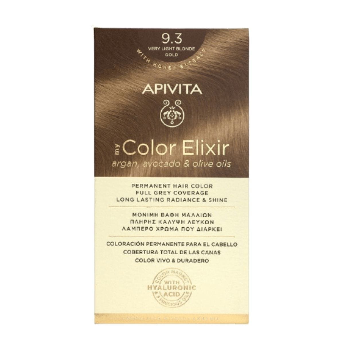 La vita pharmacy georgia constantinou limassol Cyprus product Apivita My Color Elixir 9.3 Very Light Blonde Permanent Hair Color 50ml