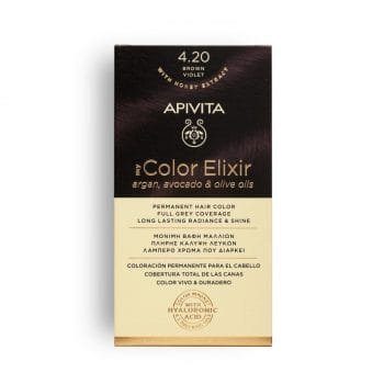 La vita pharmacy georgia constantinou limassol Cyprus product Apivita My Color Elixir 4.20 Brown Violet Permanent Hair Color 50ml