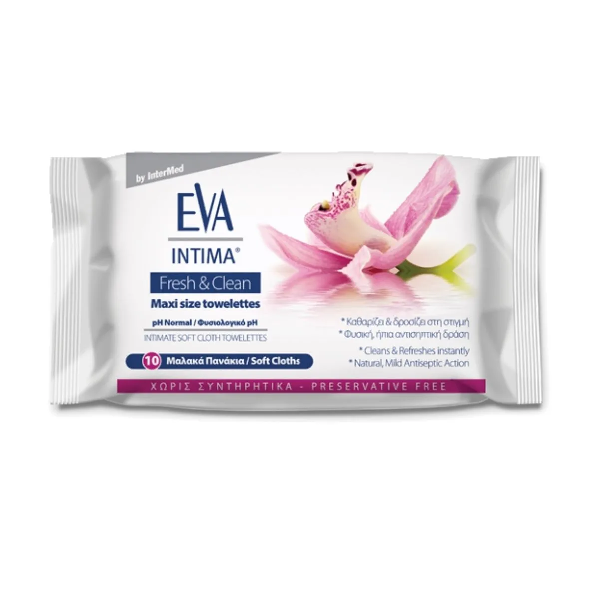 La vita pharmacy georgia constantinou limassol Cyprus product Eva Intima Fresh & Clean Maxi size towelettes