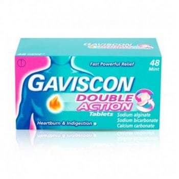 La vita pharmacy georgia constantinou limassol Cyprus product Gaviscon Double Action, 48 Chewable Tablets