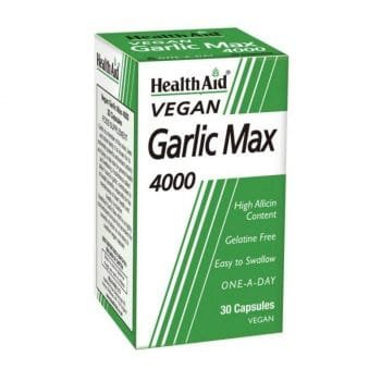 La vita pharmacy georgia constantinou limassol Cyprus product HealthAid Garlic Max Oil 4000 Capsules, 30 Capsules