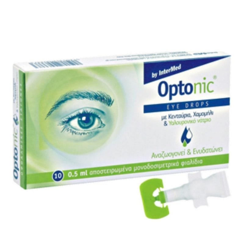 La vita pharmacy georgia constantinou limassol Cyprus product Intermed Optonic Eye Drops, Sterile Single Use Vials, 10x0.5ml