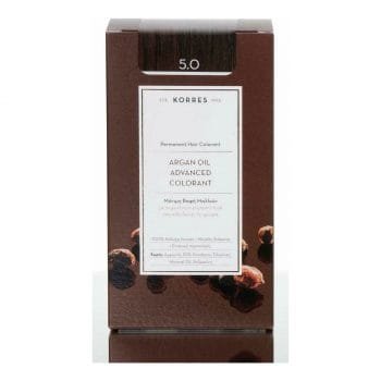 La vita pharmacy georgia constantinou limassol Cyprus product Korres 5.0 Light Brown Permanent Hair Colorant Argan Oil Advanced Colorant 75ml