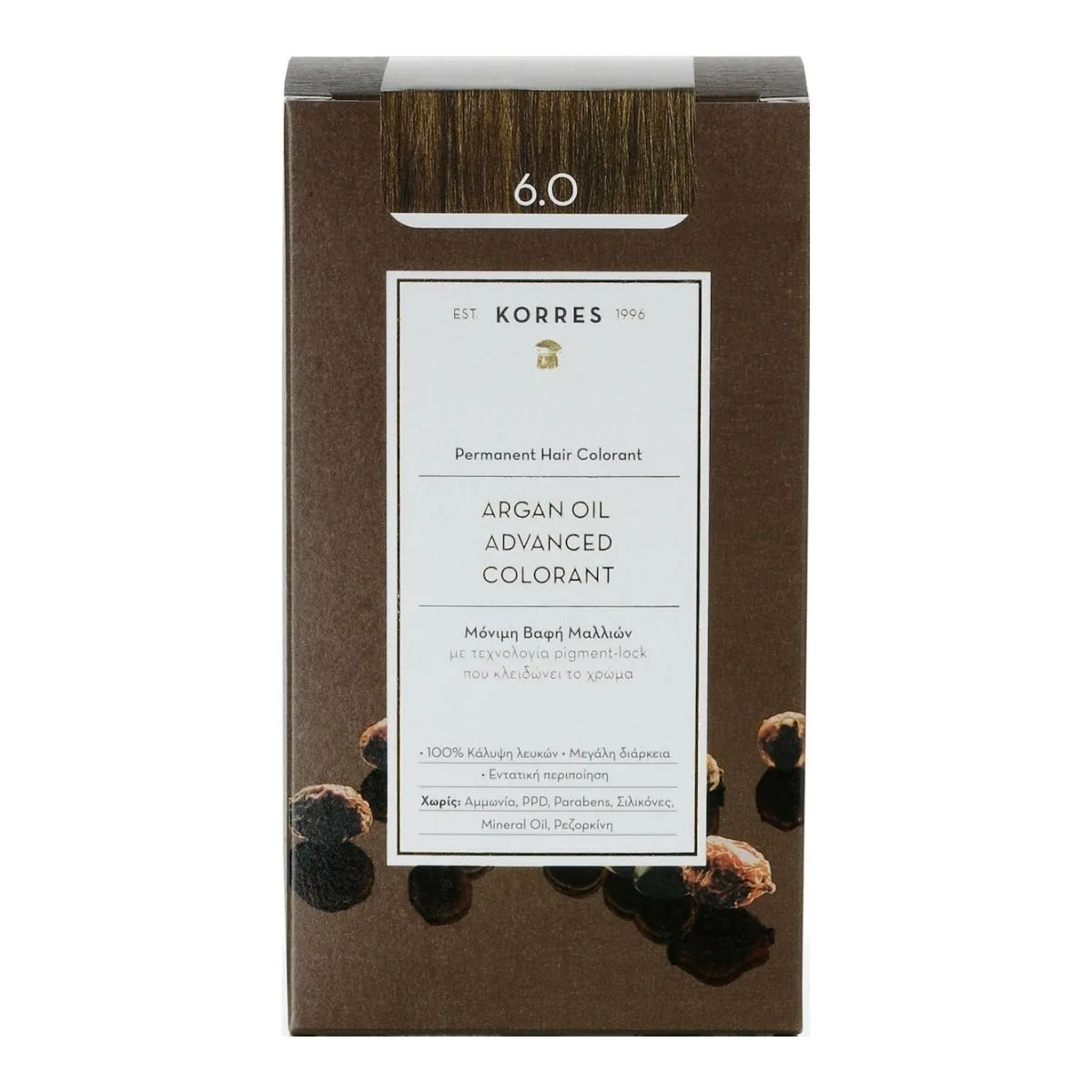 La vita pharmacy georgia constantinou limassol Cyprus product Korres 6.0 Dark Blonde Permanent Hair Colorant Argan Oil Advanced Colorant 75ml