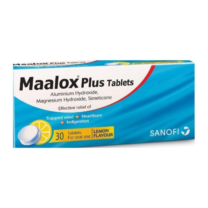 La vita pharmacy georgia constantinou limassol Cyprus product Maalox Plus, 30 Chewable Tablets