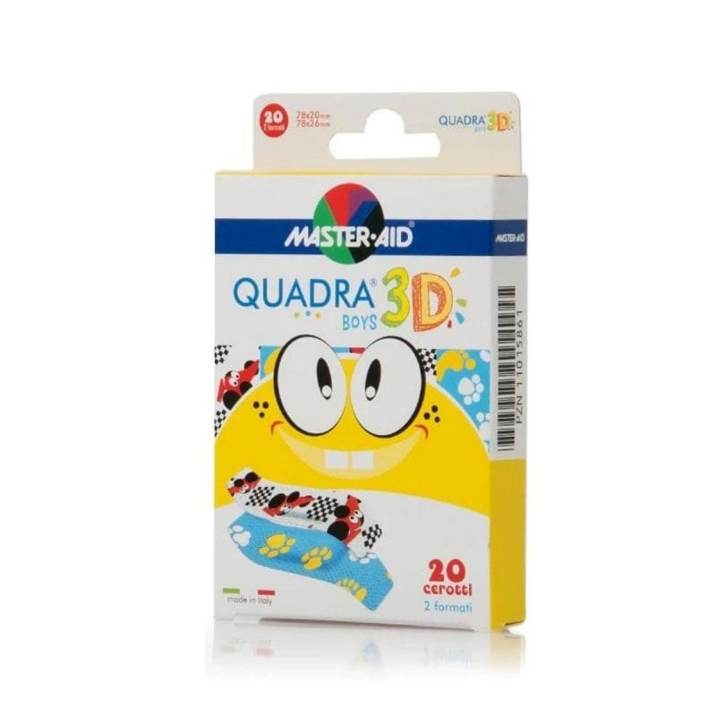 La vita pharmacy georgia constantinou limassol Cyprus product Master Aid Quadra Boys 3D Strips 2 sizes