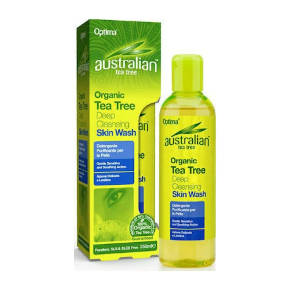 La vita pharmacy georgia constantinou limassol Cyprus product Optima Australian organic tea tree Deep cleansing skin wash 250ml