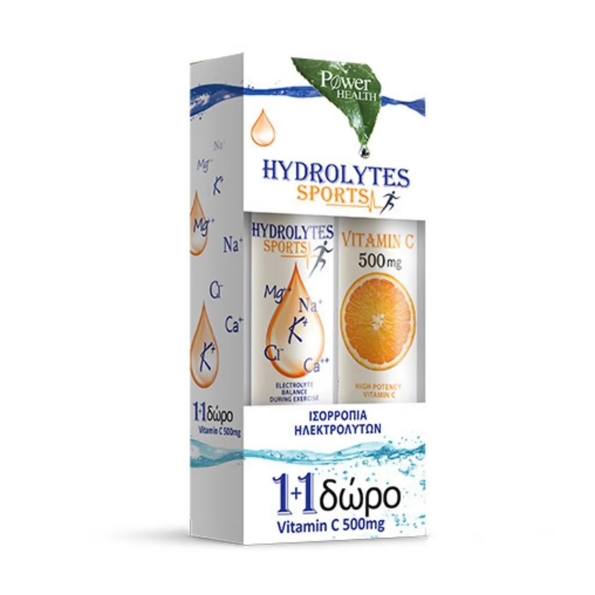 La vita pharmacy georgia constantinou limassol Cyprus product Power of Nature Hydrolytes Sports 1+1 Vit C, 20 Effervescent Tablets