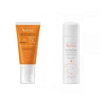 La vita pharmacy georgia constantinou limassol Cyprus product Avene Tinted Cream Dry Sensitive Skin SPF50+ 50ml & Thermal Spring Water 50ml