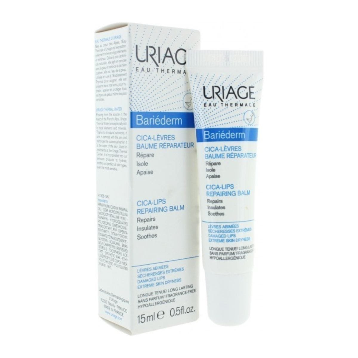 La vita pharmacy georgia constantinou limassol Cyprus product Uriage Bariederm Cica-Lips Protecting Balm 15ml