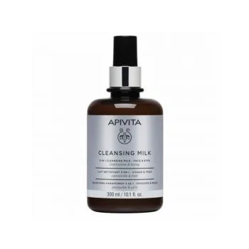 La vita pharmacy georgia constantinou limassol Cyprus product Apivita Cleansing Milk 3 in 1 Face - Eyes chamomile & honey 300 ml