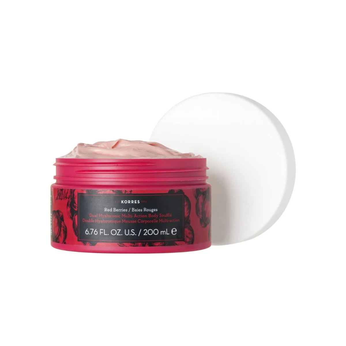 La vita pharmacy georgia constantinou limassol Cyprus product Korres Red Berries Dual Hyaluronic Multi-Action Body Souffle 200ml