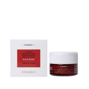 La vita pharmacy georgia constantinou limassol Cyprus product Korres Wild Rose Brightening and First Wrinkles Night Facial 40ml