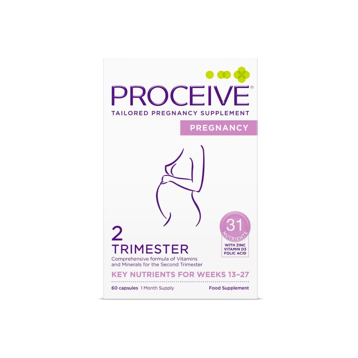 La vita pharmacy georgia constantinou limassol Cyprus product Proceive Pregnancy 2 Trimester 60 Caps