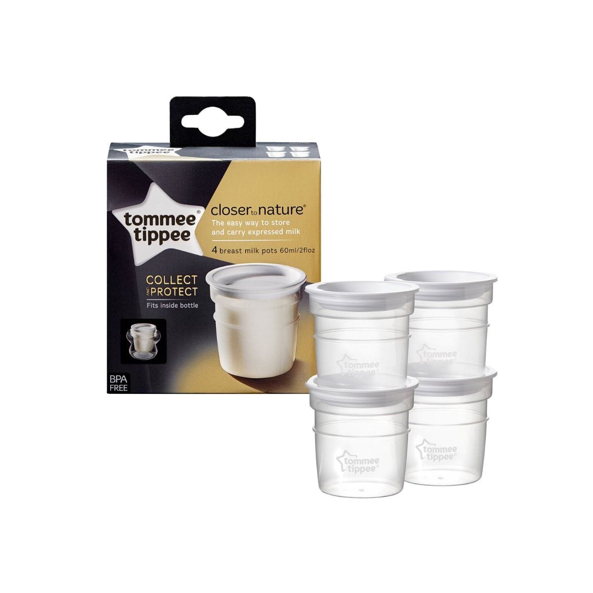 La vita pharmacy georgia constantinou limassol Cyprus product Tommee Tippee Breast Milk Pots 4x60ml