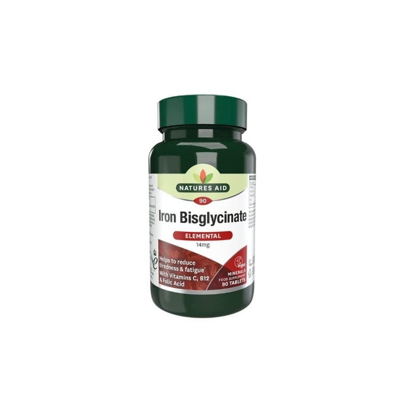 La vita pharmacy georgia constantinou limassol Cyprus product Natures Aid Iron Bisglycinate 90 Tablets