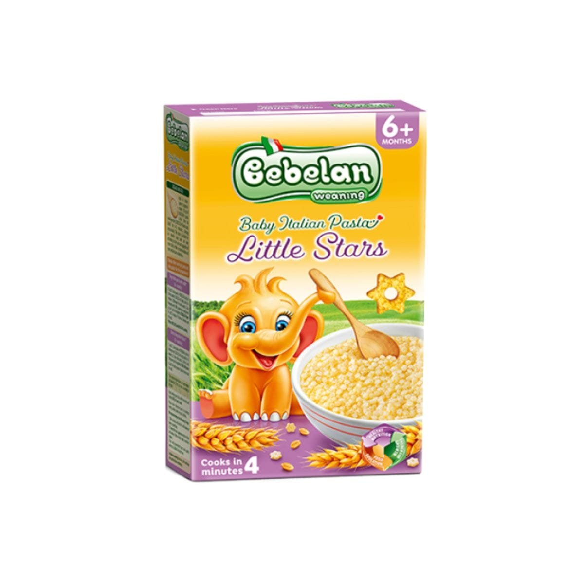 La vita pharmacy georgia constantinou limassol Cyprus product Bebelan Little Stars Baby Italian Pasta 6+m 350gr