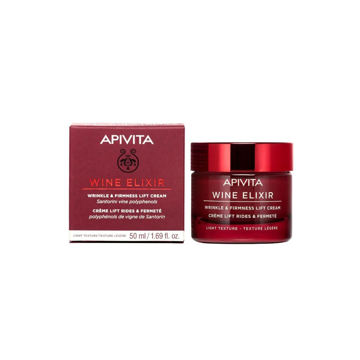 La vita pharmacy georgia constantinou limassol Cyprus product Apivita Wine Elixir Wrinkle & Firmness Lift Cream Light Texture 50ml