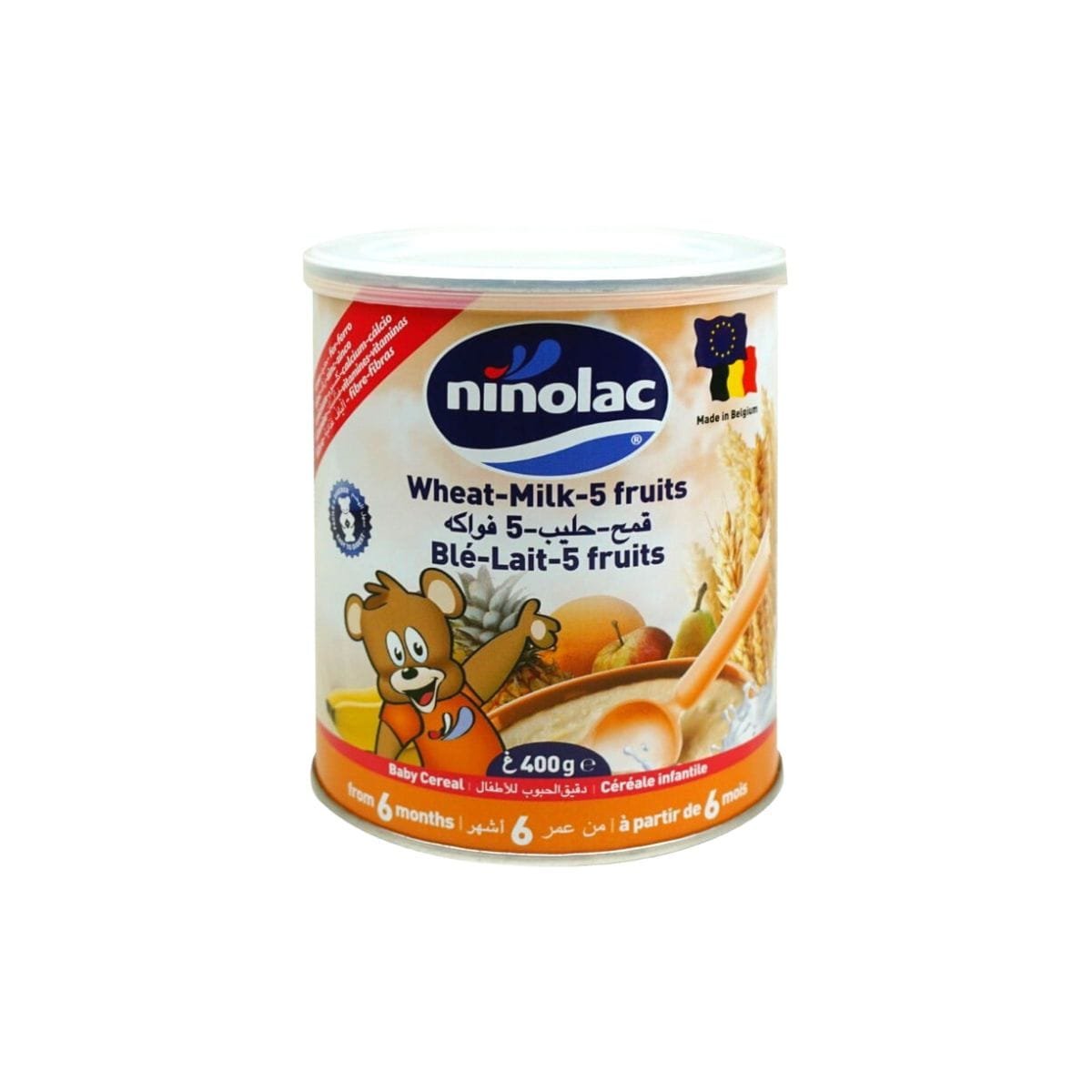 La vita pharmacy georgia constantinou limassol Cyprus product Ninolac Wheat-Milk-5 Fruits 400gr
