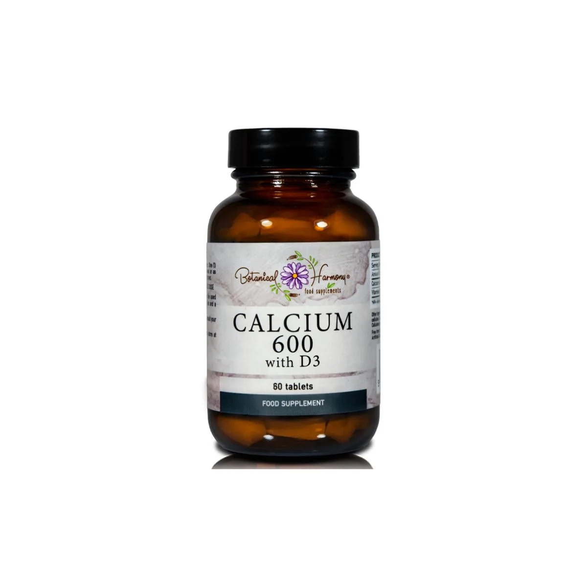 Botanical Harmony Calcium 600 With D3, 60 Tablets