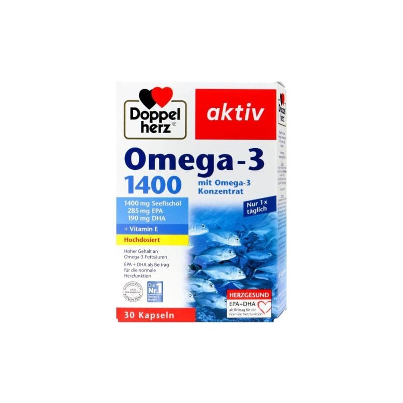 La vita pharmacy georgia constantinou limassol Cyprus product Doppel Herz Aktiv Omega-3 1400mg 30 Capsules (1+1)