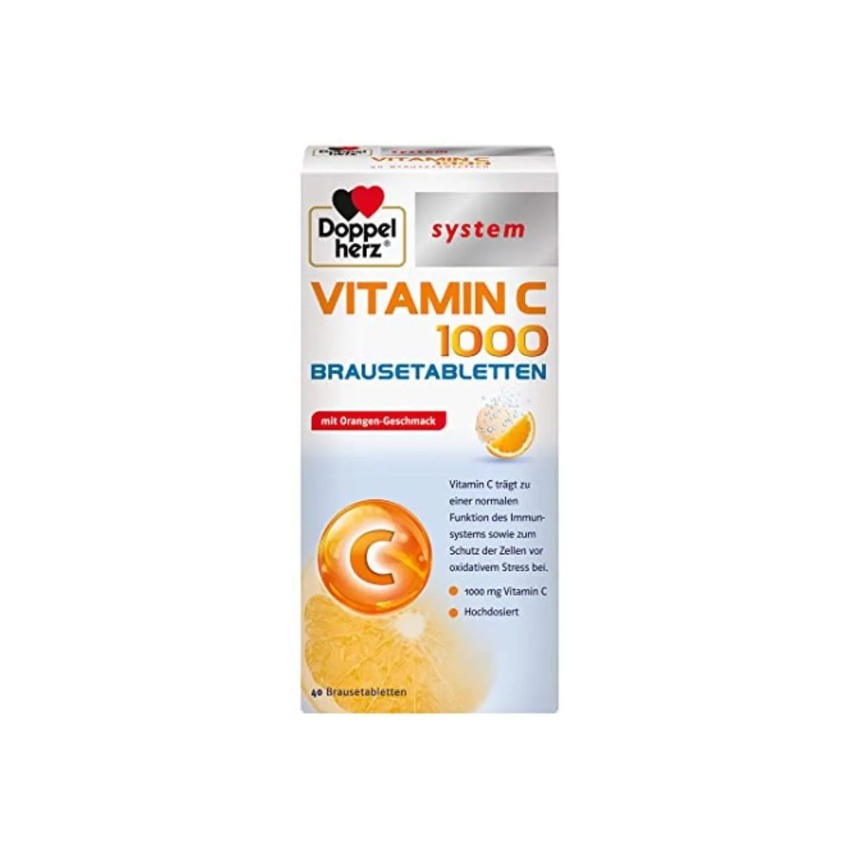 La vita pharmacy georgia constantinou limassol Cyprus product Doppel Herz System Vitamin C 1000mg 20 Effervescent Tablets (1+1)