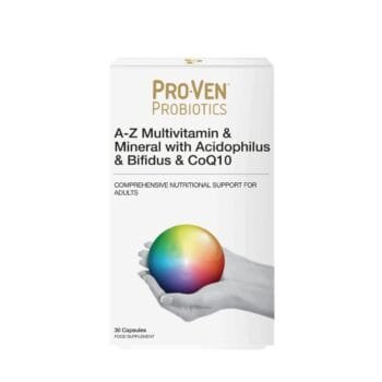ProVen Probiotics A-Z Multivitamin & mineral with Acidophilus & Bifidus & CoQ10, 30 Capsules