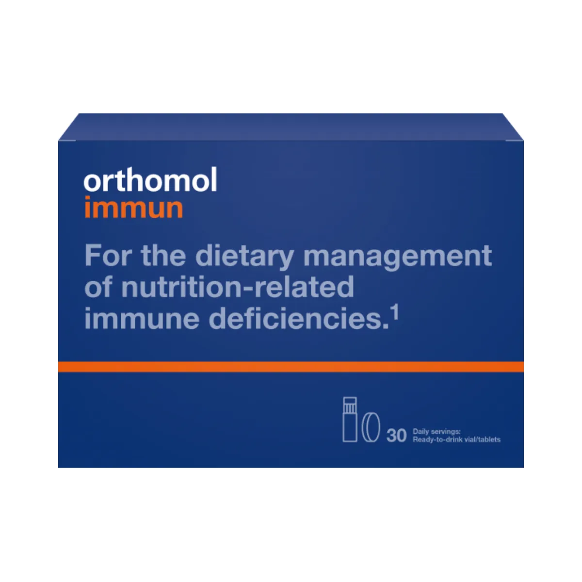Orthomol Immun, Ready To Drink Vials+Tablets, 30 daily servings