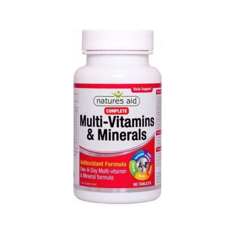 Natures Aid Complete Multi-vitamins & Minerals, 90 Tablets