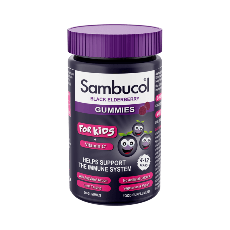 Sambucol Black Elderberry Gummies For Kids With Vitamin C, 30 Gummies