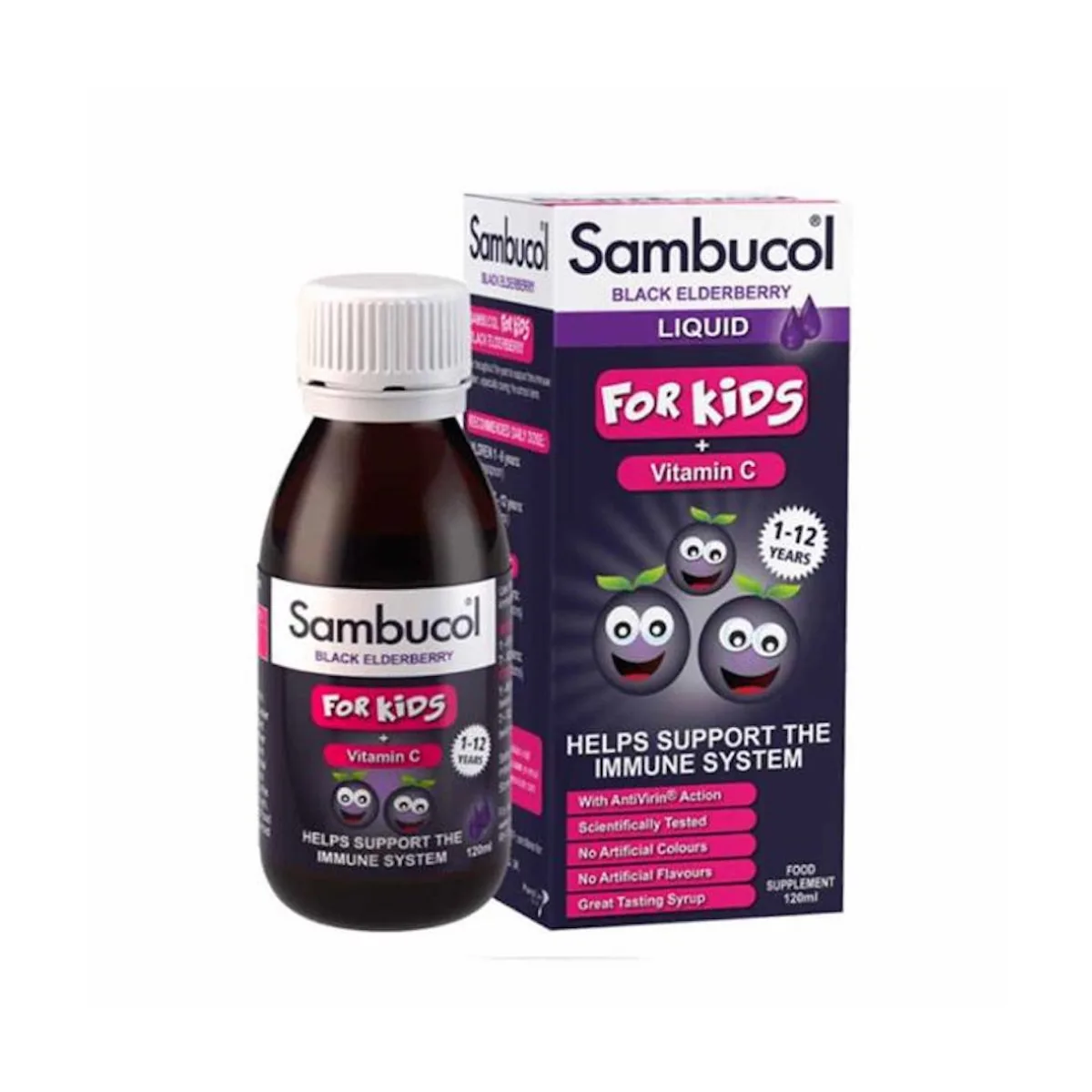 Sambucol Black Elderberry For Kids With Vitamin C 230ml
