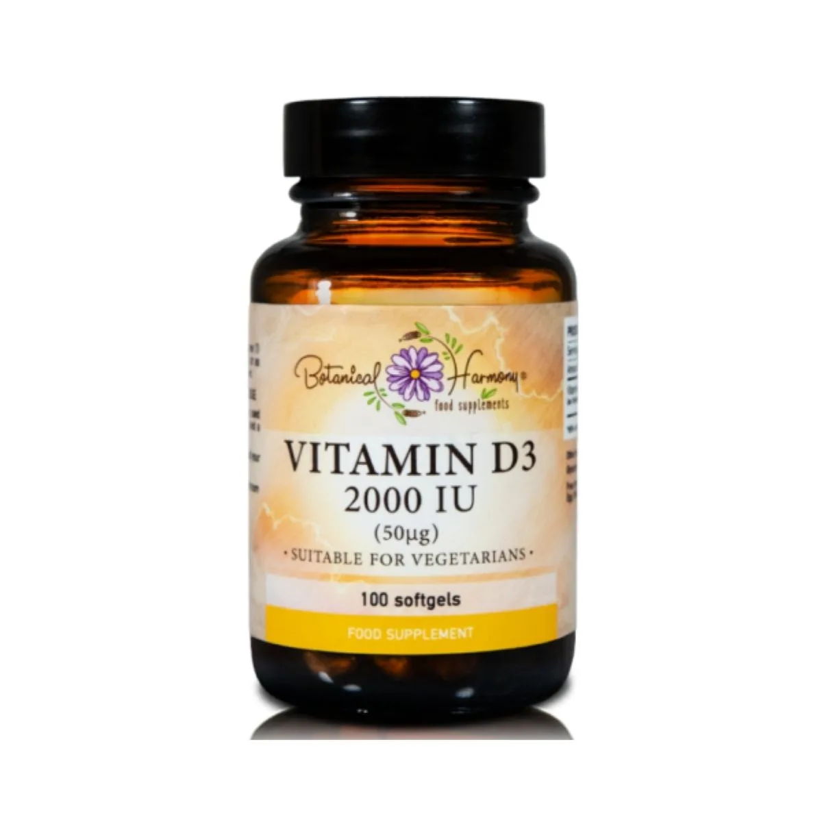 Botanical Harmony Vitamin D3 2000IU, 100 Softgels