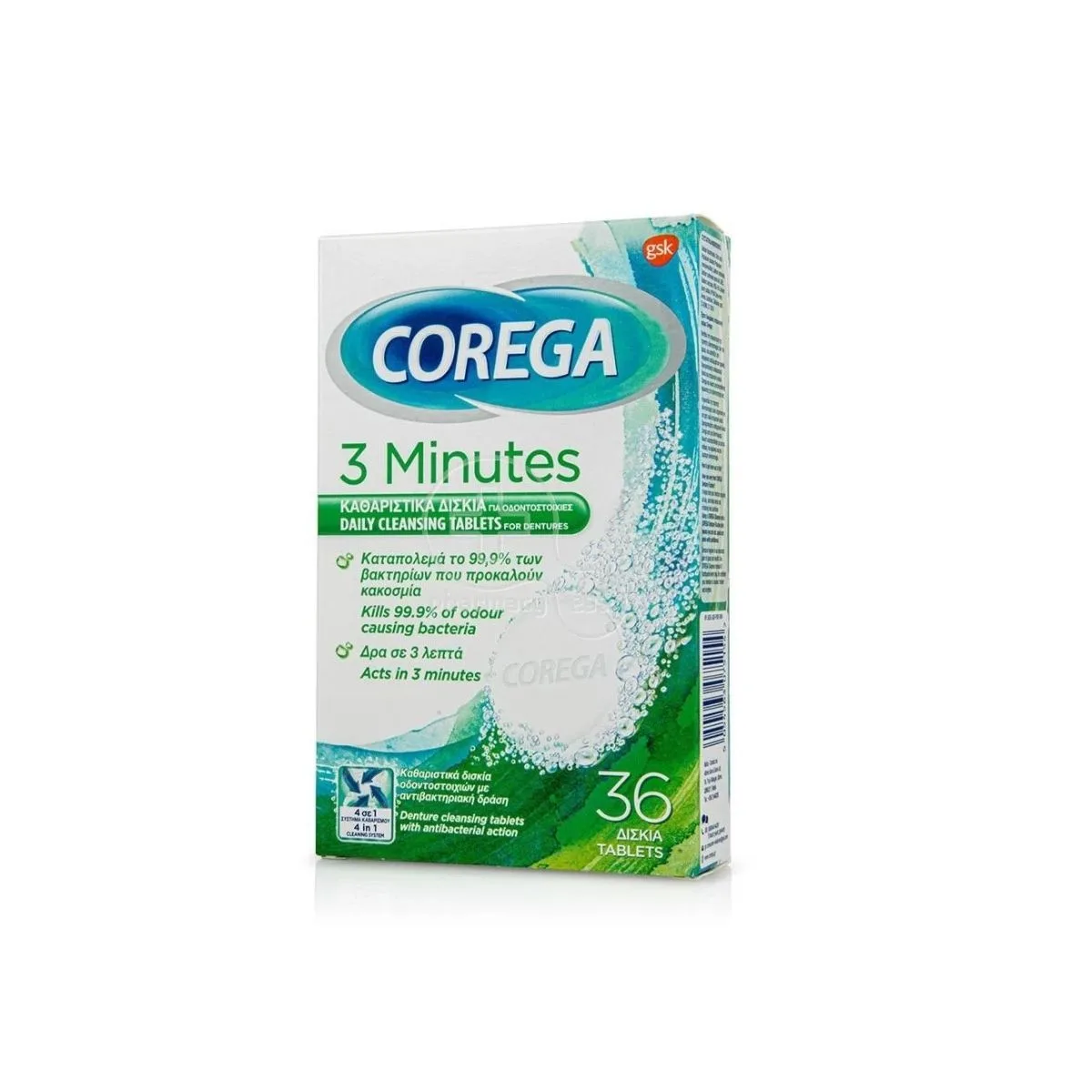 Corega 3 Minutes , 36 Tablets