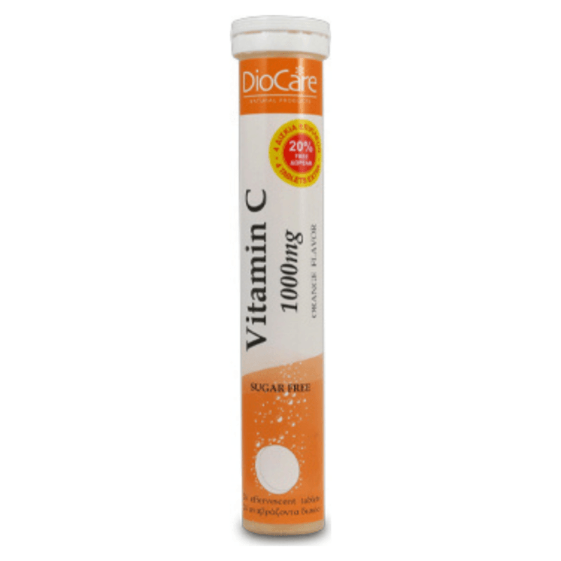 DioCare Vitamin C 1000mg, 24 Effervescent Tablets