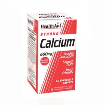 Health Aid Calcium Strong 600mg, 60 Chewable Tablets