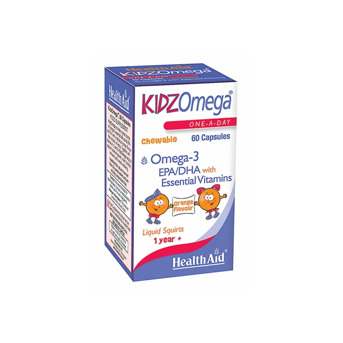 Health Aid KIDZ Omega 3 (EPA/DHA) - 60 Chewable Capsules