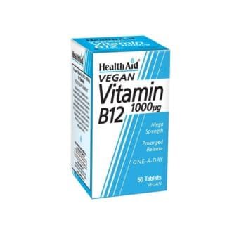 Health Aid Vitamin B12 1000μg, 50 Tablets