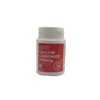 Health Solutions Calcium Carbonate 1000mg, 60 Tablets