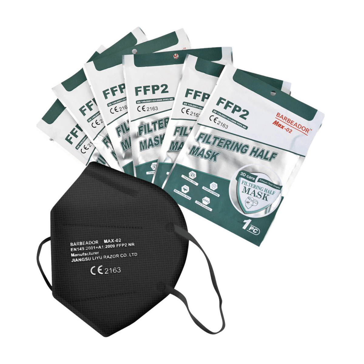 Max Barbeador Max-02, Filtering Half mask FFP2