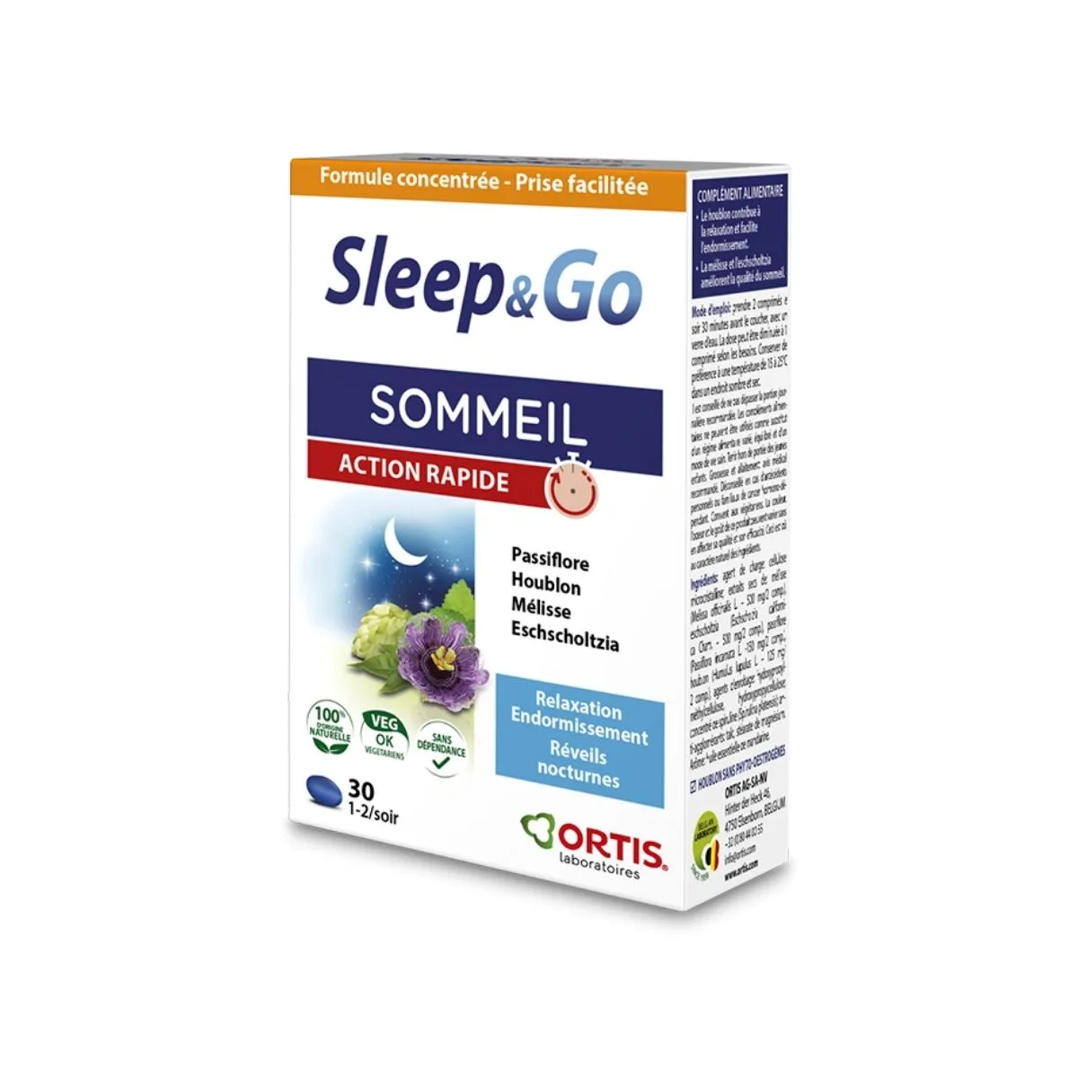 Ortis Sleep & Go, 30 Tablets