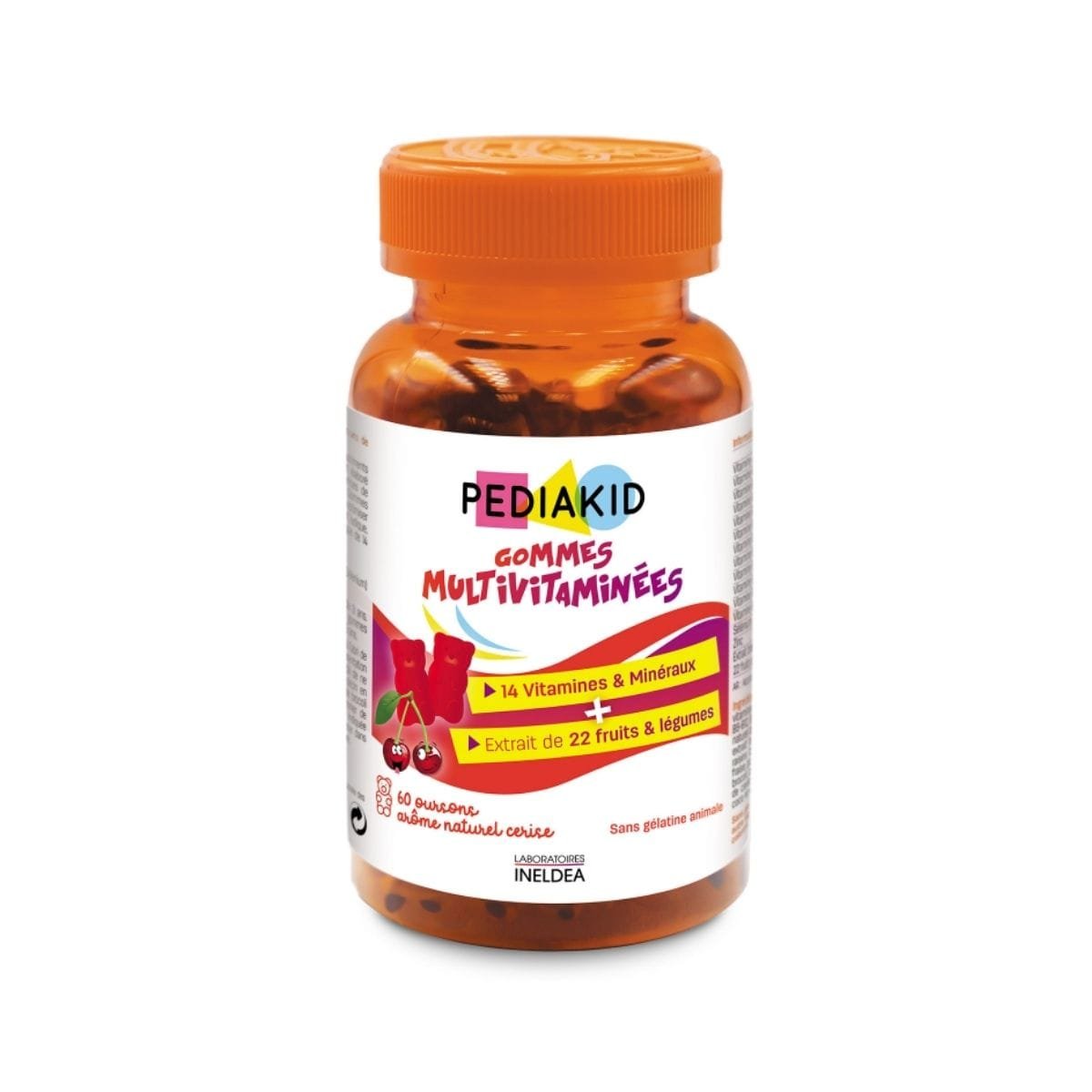 Pediakid Gommes Multivitaminees, 60 Gummies