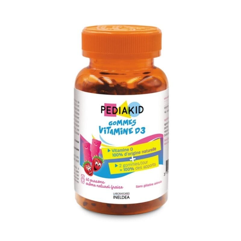 Pediakid Gommes Vitamine D3, 60 Gummies