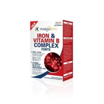PharmaVital Iron & Vitamin B Complex Forte, 100 Capsules