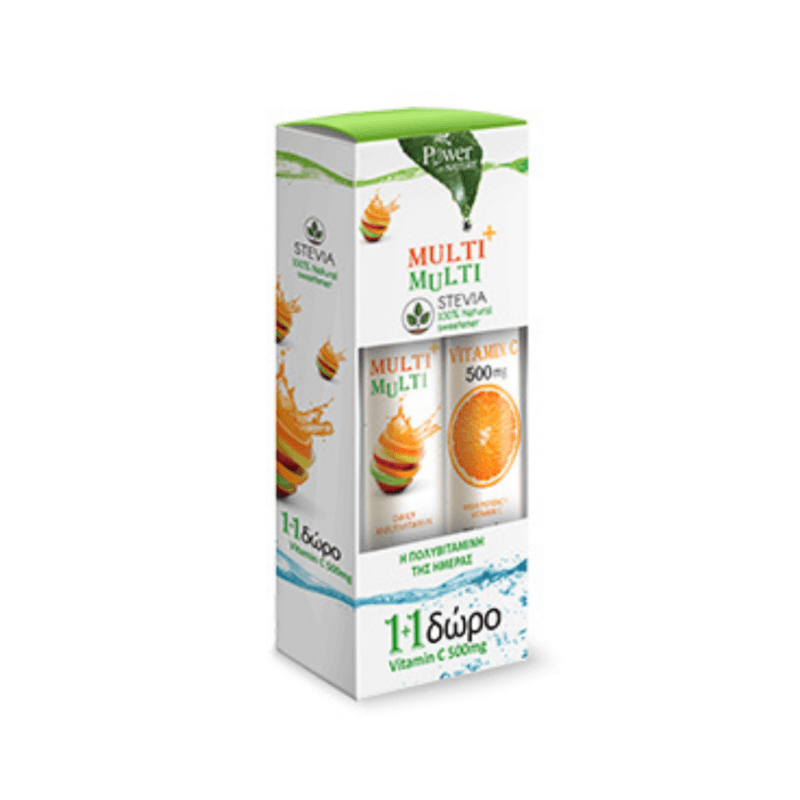 Power Health Multi+Multi με Στέβια & Vitamin C, Effervescent Tablets