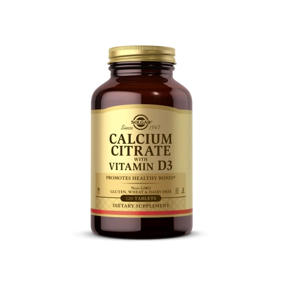 Solgar Calcium Citrate with Vitamin D3, 60 Tablets