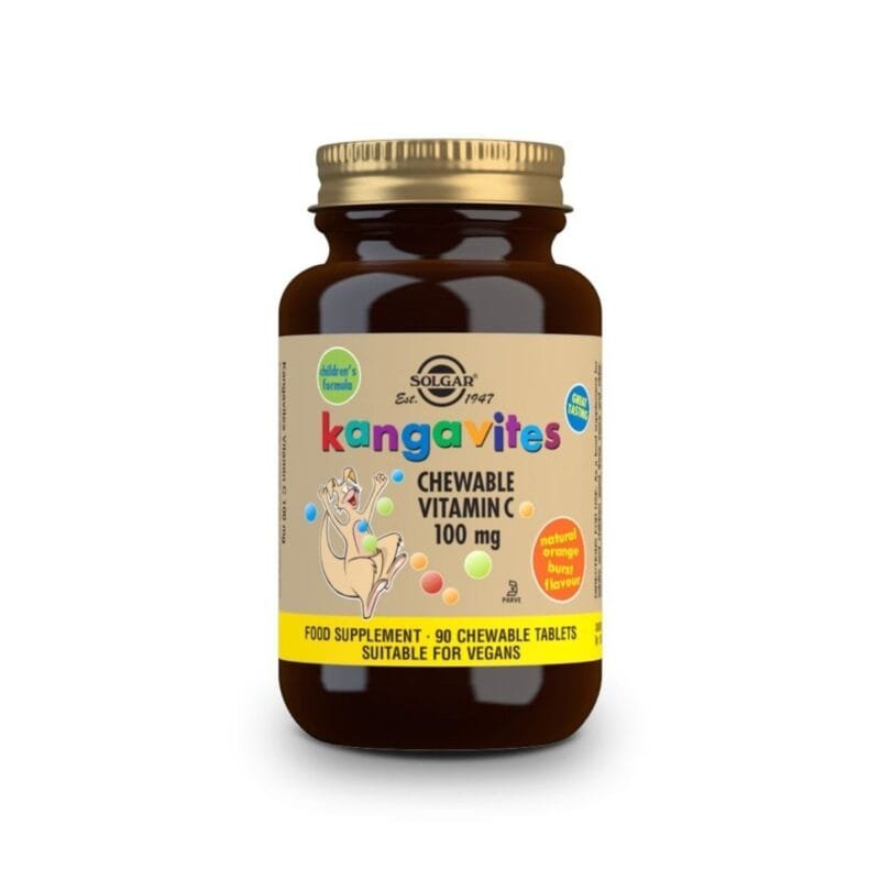 Solgar Kangavites Chewable Vitamin C 100mg, 90 Chewable tablets